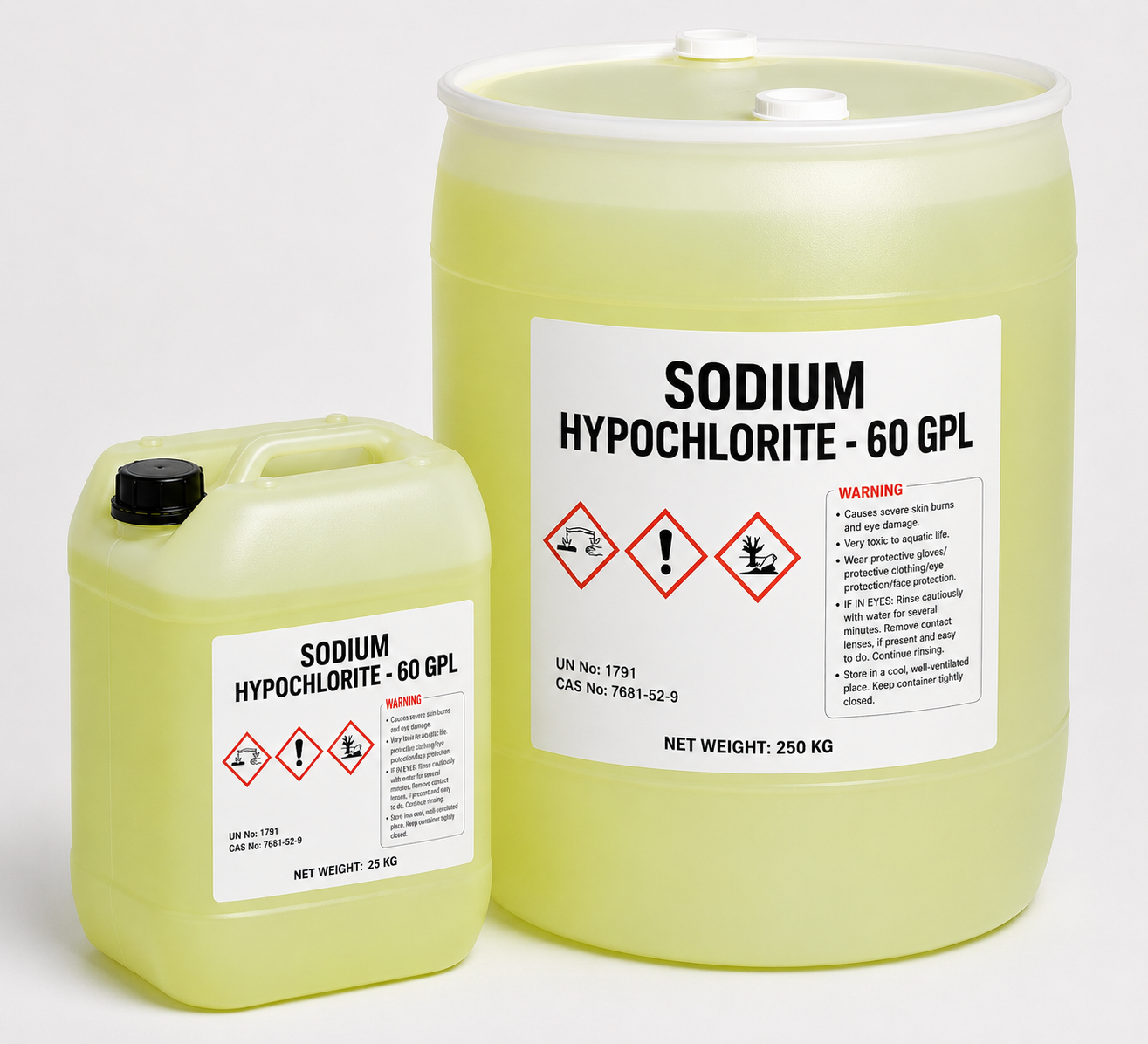 SODIUM HYPOCHLORITE - 60 GPL